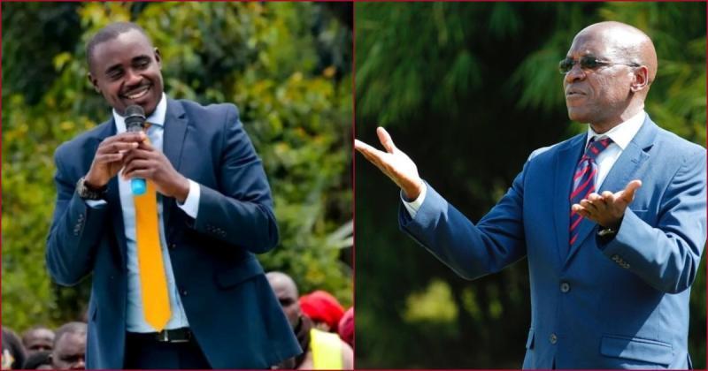 Photo collage of Cleophas Malalah and Boni Khalwale.